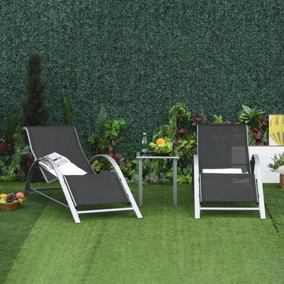 3-Pieces Sun Lounger Chair Set