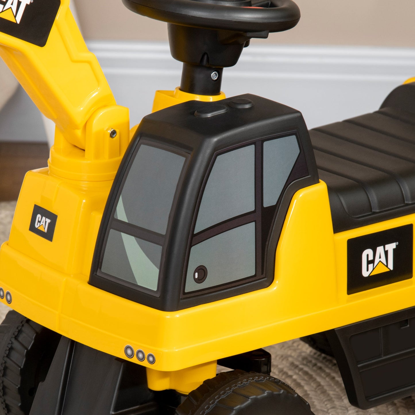 Licensed CAT Kids Ride on Digger Excavator with Manual Bucket