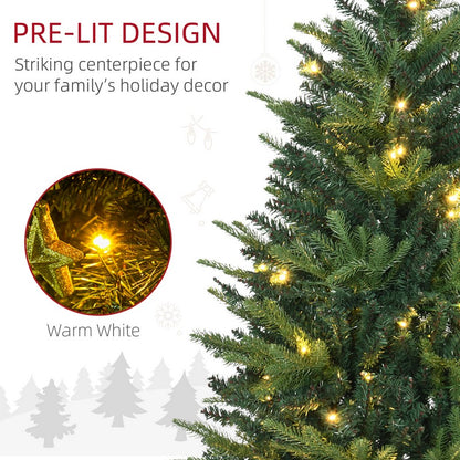 4FT Pre-Lit Artificial Christmas Spruce Tree