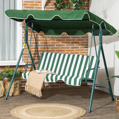 3 Seater Swing Chair with Adjustable Canopy