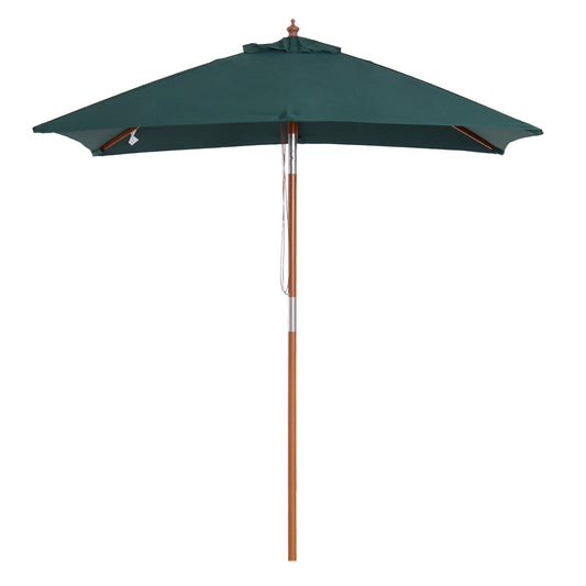 2m x 1.5m Garden Parasol Umbrella with Tilting Sunshade Canopy