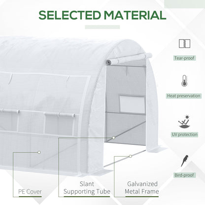 4 x 3 x 2 m Polytunnel Greenhouse