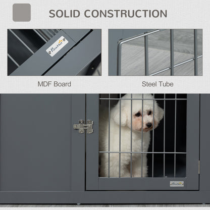 PawHut Furniture Style Dog Crate for Small and Medium Dogs