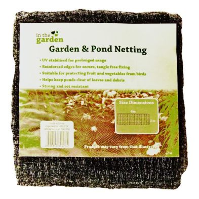Product photograph of 6m X 2m Garden Pond Netting - Black from QD stores