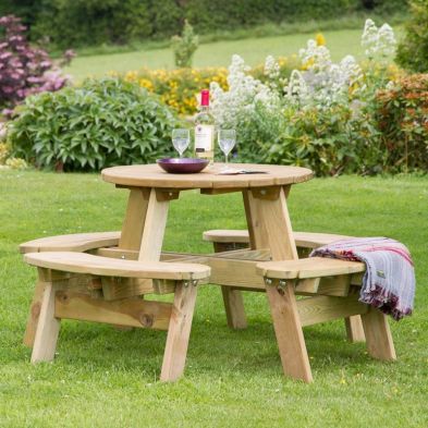 Product photograph of Katie Garden Picnic Table By Zest - 4 Seats from QD stores