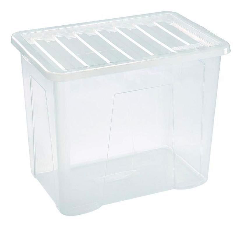 Plastic Storage Box 80 Litres Large - Clear by Premier - Buy Online at QD  Stores