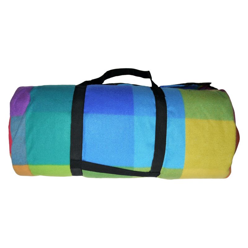 colourful picnic blanket