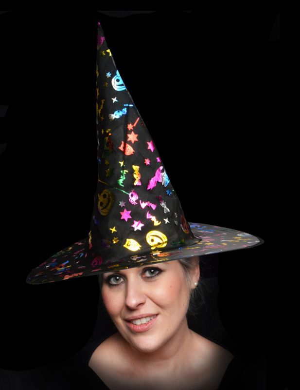 Witches Hat (Multi Colour 14" size) - Buy Online at QD Stores