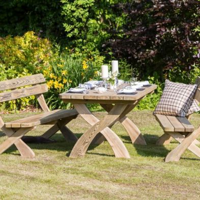 Product photograph of Harriet Garden Furniture Set By Zest - 6 Seats from QD stores