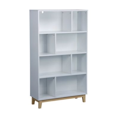 Product photograph of Malmo Tall Bookcase White 4 Shelves from QD stores