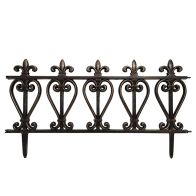 See more information about the Essentials Garden Fencing Dark Metal Effect 1ft - Pack of 4 By Croft