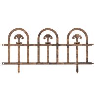 See more information about the Essentials Garden Fencing Bronze Metal Effect 1ft - Pack of 4 By Croft