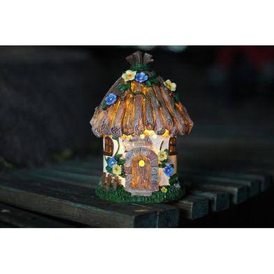 Product photograph of Cottage Solar Garden Light Ornament Decoration 2 Warm White Led - 22cm By Bright Garden from QD stores