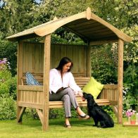 See more information about the Burghley Garden Arbour by Zest - 2 Seats