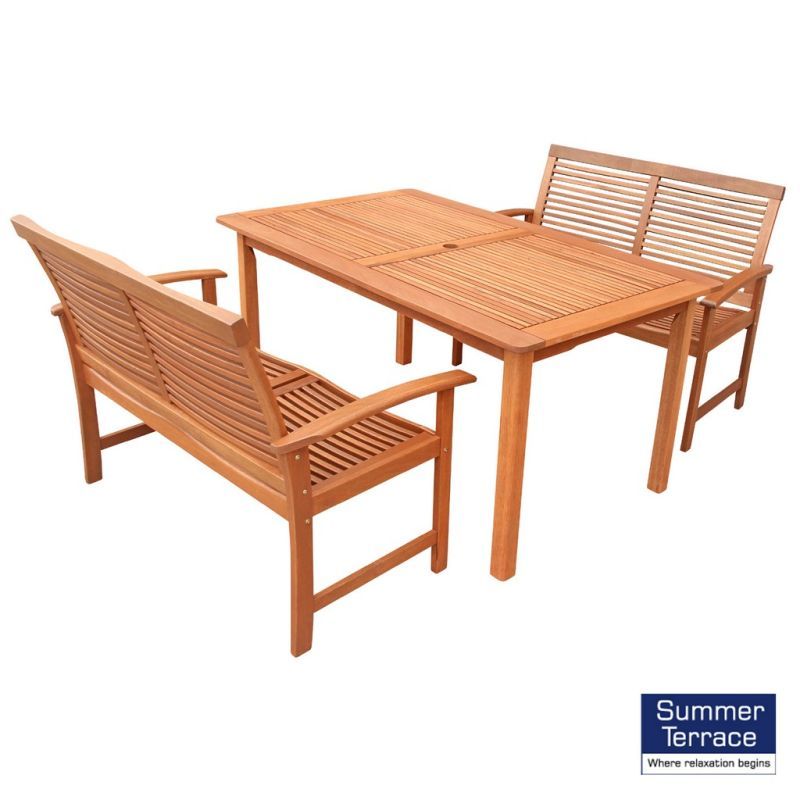 Tornio Garden Table Set &amp; 2 Tornio Bench Chairs - Buy ...