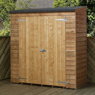 Product photograph of Mercia 5 11 X 2 9 Pent Shed - Budget Dip Treated Overlap from QD stores