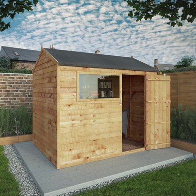 Product photograph of Mercia 7 10 X 6 3 Reverse Apex Shed - Budget Dip Treated Overlap from QD stores