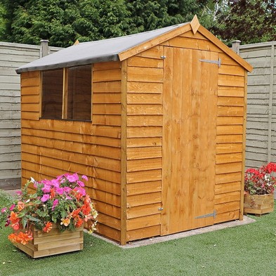 Product photograph of Mercia 5 2 X 6 11 Apex Shed - Budget Dip Treated Overlap from QD stores