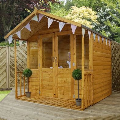 Product photograph of Mercia Bournemouth 7 3 X 7 3 Apex Summerhouse - Premium Dip Treated Shiplap from QD stores