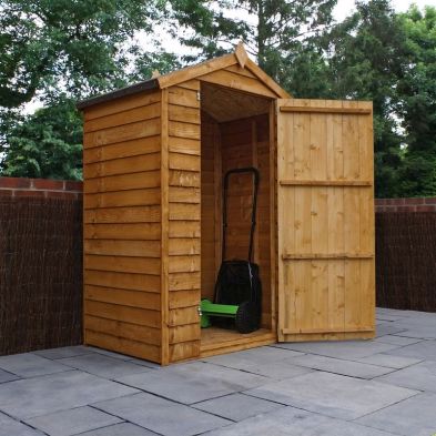 Product photograph of Mercia 4 X 3 Overlap Apex Shed - Windowless from QD stores