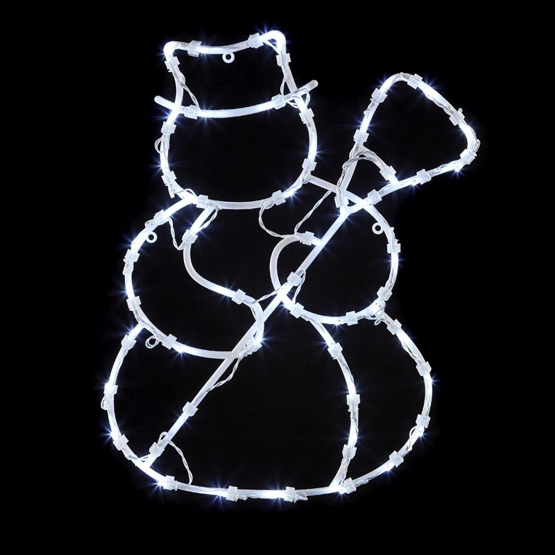 White Snowman Window Light - Buy Online at QD Stores