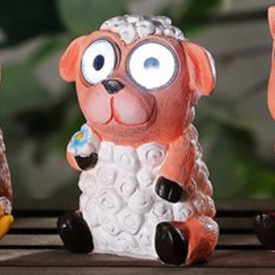 Product photograph of Sheep Solar Garden Animal Light Decoration 2 White Led - 13cm By Bright Garden from QD stores