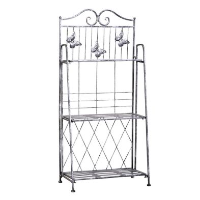 Product photograph of Outsunny 3-tier Metal Plant Stand from QD stores