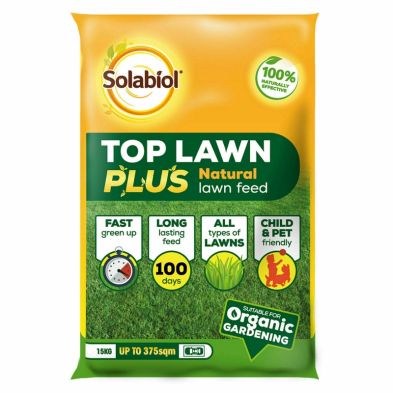 Product photograph of Top Lawn Plus Natural Lawn Feed 15kg from QD stores