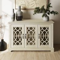 See more information about the Amelie Large Sideboard Light Grey 3 Doors 2 Shelves