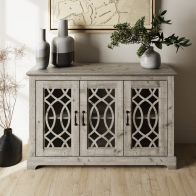 See more information about the Amelie Large Sideboard Grey 3 Doors 2 Shelves