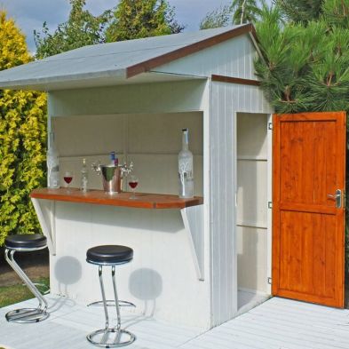 Product photograph of Shire Paradise 6 4 X 7 7 Reverse Apex Shed - Premium Dip Treated Shiplap from QD stores