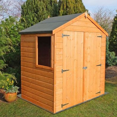 Product photograph of Shire Bute 6 X 4 1 Apex Shed - Premium Dip Treated Shiplap from QD stores