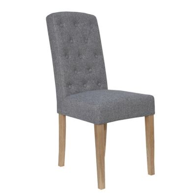 Product photograph of Pair Of Lancelot Dining Chairs Light Grey from QD stores