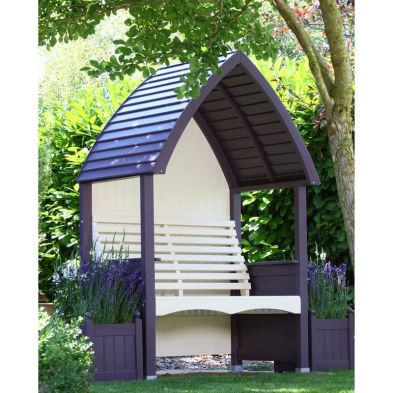 Product photograph of Afk Premium Cottage Arbour Lavender Cream 2 Seat from QD stores