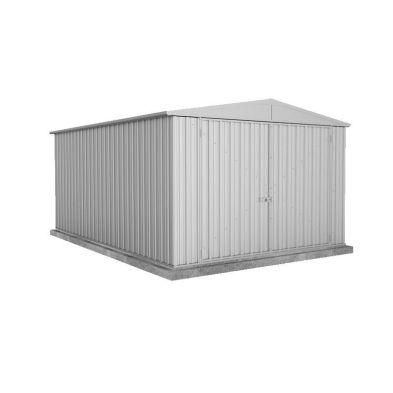Product photograph of Absco Utility 9 10 X 14 8 Apex Shed Steel Zinc - Classic from QD stores