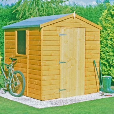 Product photograph of Shire Faroe 6 3 X 6 Apex Shed - Premium Dip Treated Shiplap from QD stores