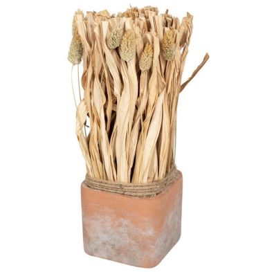 Product photograph of Dried Grass Bouquet Artificial Plant - 30cm from QD stores