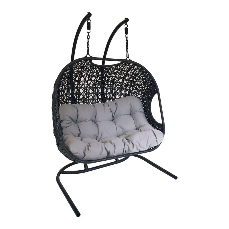 Wensum Rattan Double Garden Swing Chair - Buy Online at QD Stores