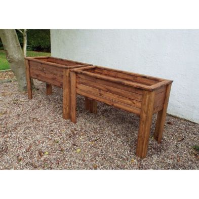 Product photograph of Scandinavian Redwood Garden Raised Planter Set By Charles Taylor from QD stores