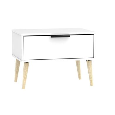 Product photograph of Drayton Cabinet White 1 Drawer from QD stores