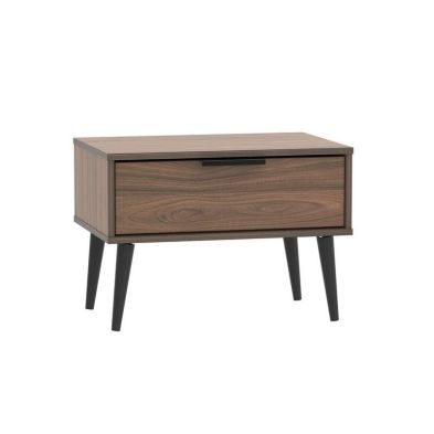 Product photograph of Drayton Side Table Dark Brown 1 Drawer from QD stores