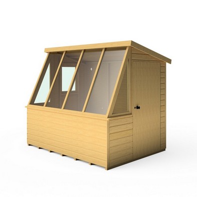 Product photograph of Shire Iceni 8 3 X 6 3 Apex Shed - Premium Coated Shiplap from QD stores