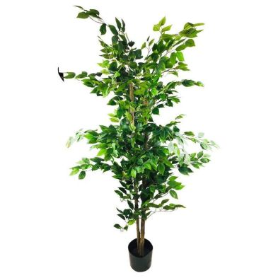 Product photograph of Ficus Tree Artificial Plant Green - 180cm from QD stores