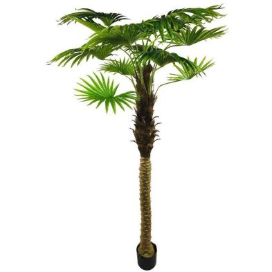 Product photograph of Fan Palm Tree Artificial Plant Green - 190cm from QD stores