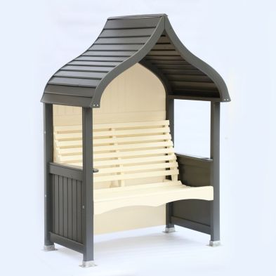 Product photograph of Afk Premium Orchard Arbour Charcoal Cream 2 Seat from QD stores