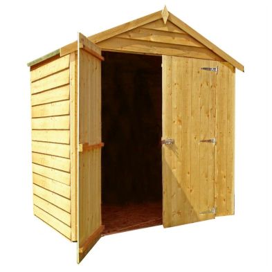 Product photograph of Shire Ashworth 6 7 X 4 2 Apex Shed - Classic Dip Treated Overlap from QD stores