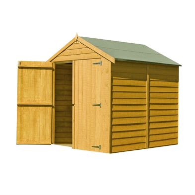 Product photograph of Shire Ashworth 6 7 X 6 Apex Shed - Classic Dip Treated Overlap from QD stores