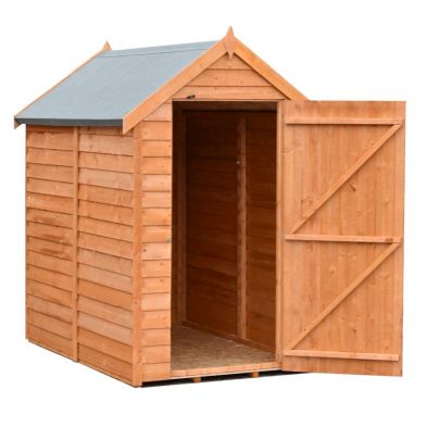 Product photograph of Shire Wiltshire 4 4 X 6 Apex Shed - Premium Dip Treated Overlap from QD stores