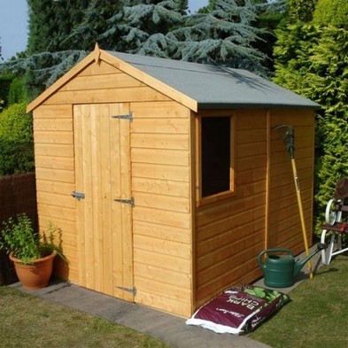Product photograph of Shire Cambridge 6 X 8 1 Apex Shed - Premium Pressure Treated Overlap from QD stores