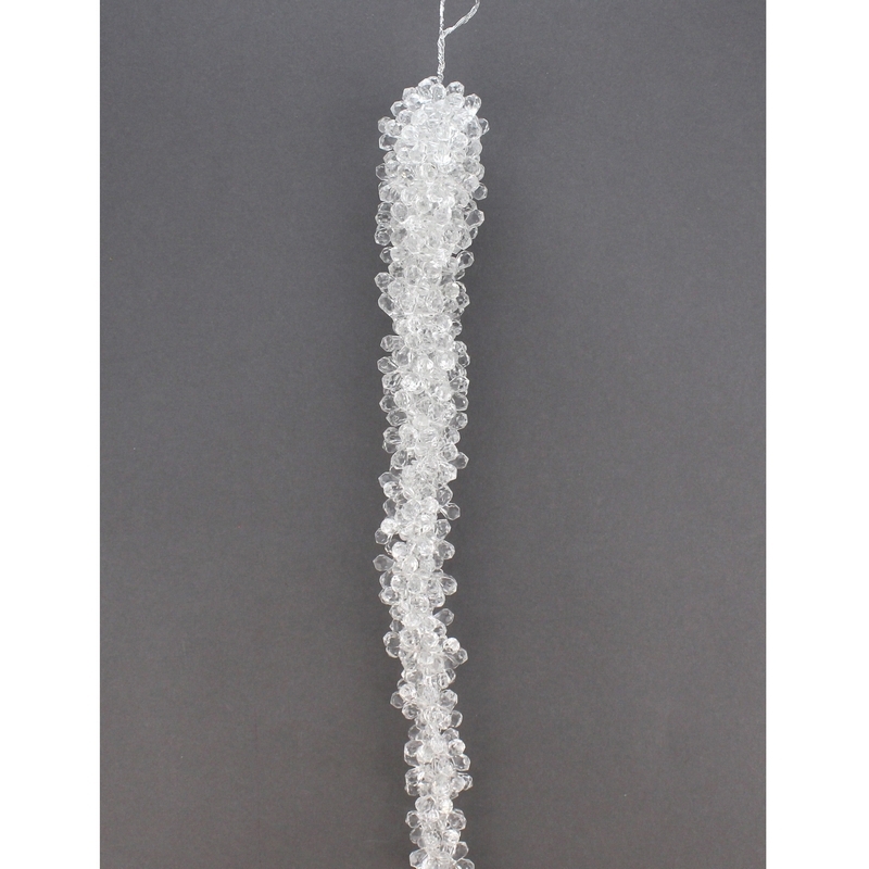 Icicle Garland Christmas Decoration Clear - 70cm